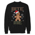 Christmas Gingerbread Man Bite Me Snowflake Meme Cute Fun Unisex Sweatshirt