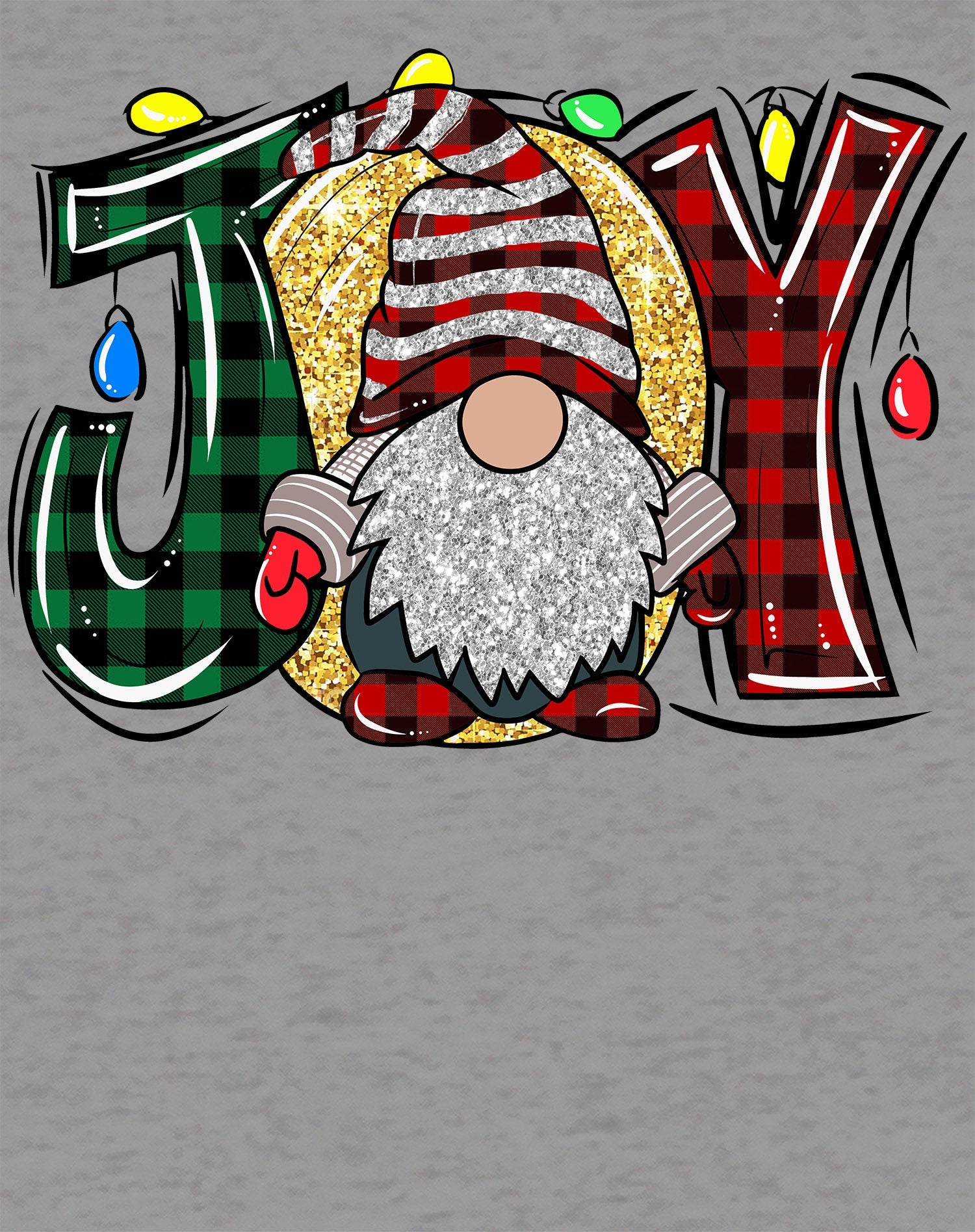 Christmas Gnome Joy Sparkle Meme Traditional Xmas Family Fun Men's T-Shirt