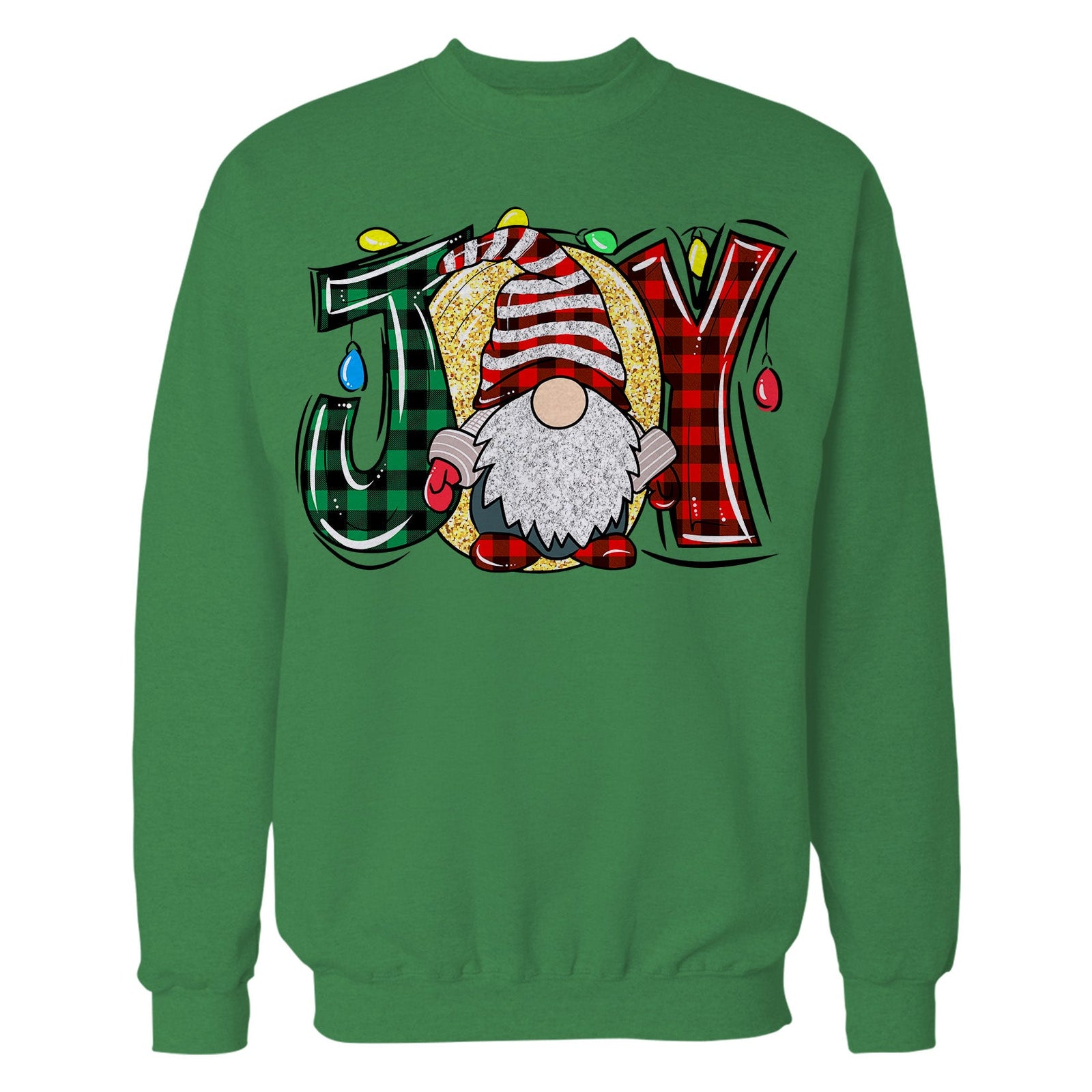 Christmas Gnome Joy Sparkle Meme Traditional Xmas Family Fun Unisex Sweatshirt