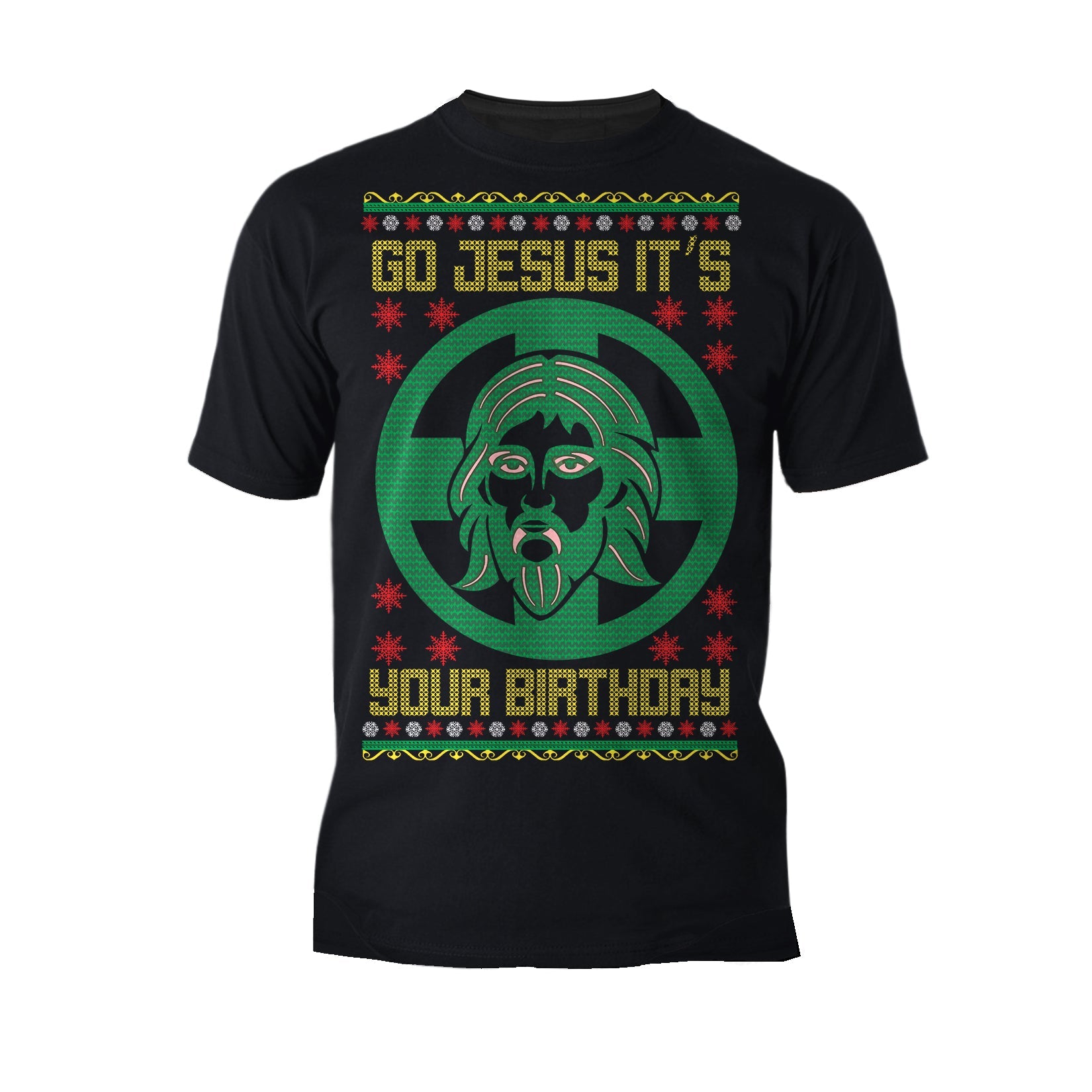 Christmas Go Jesus Its Your Birthday Meme Funny Ugly Xmas Men's T-Shirt