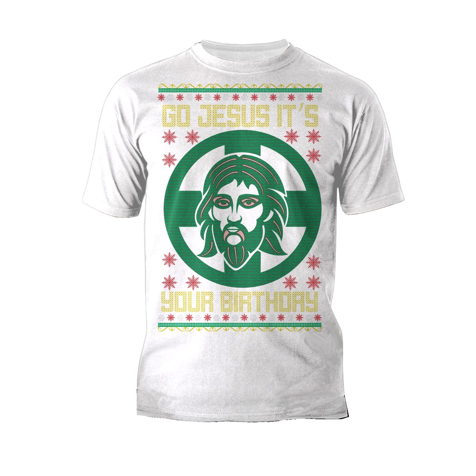 Christmas Go Jesus Its Your Birthday Meme Funny Ugly Xmas Men's T-Shirt