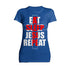 Christmas Jesus Meme Eat Sleep Repeat Christ Cross Church Women's T-Shirt