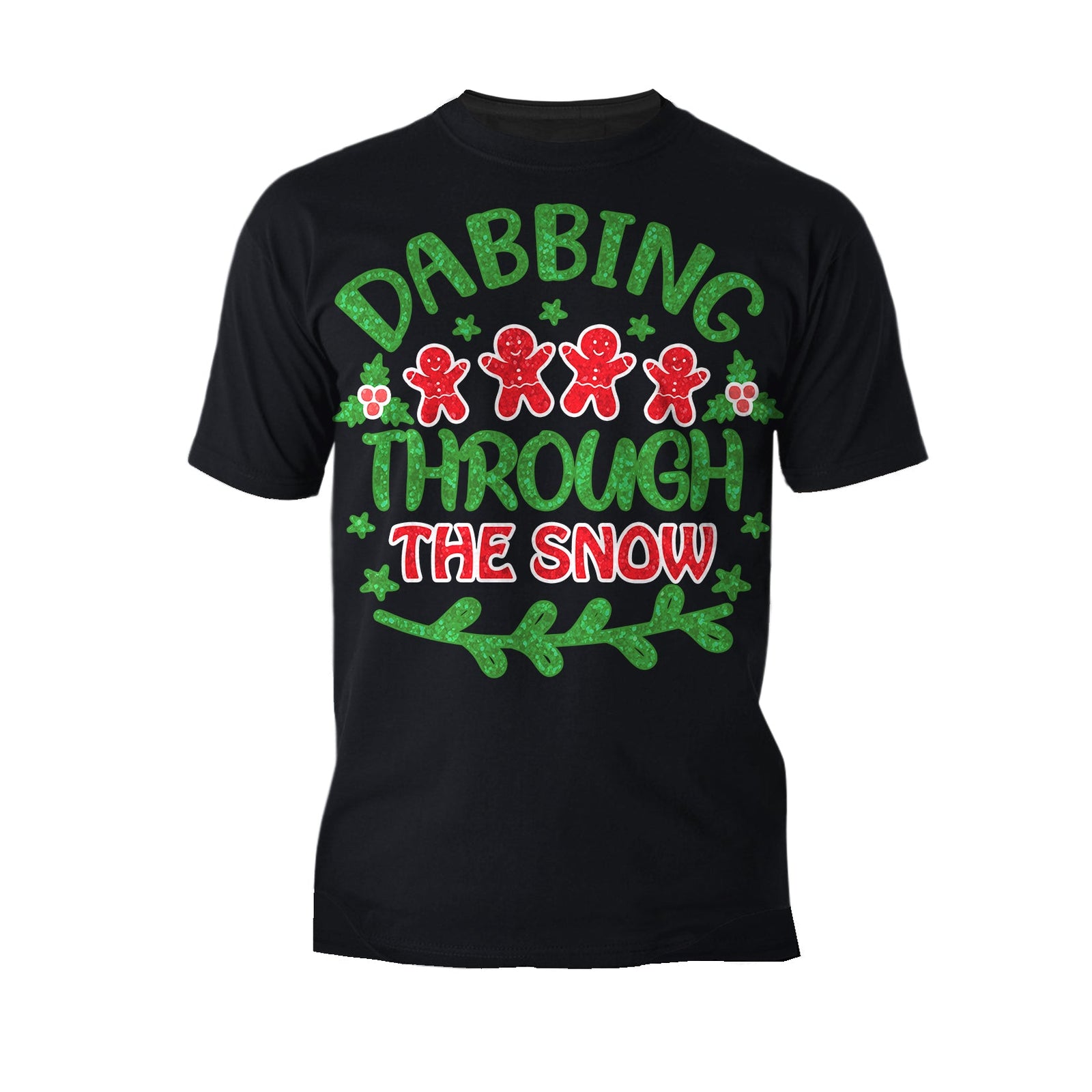Christmas Meme Dabbing Gingerbread Men Snow Lol Xmas Sparkle Men's T-Shirt