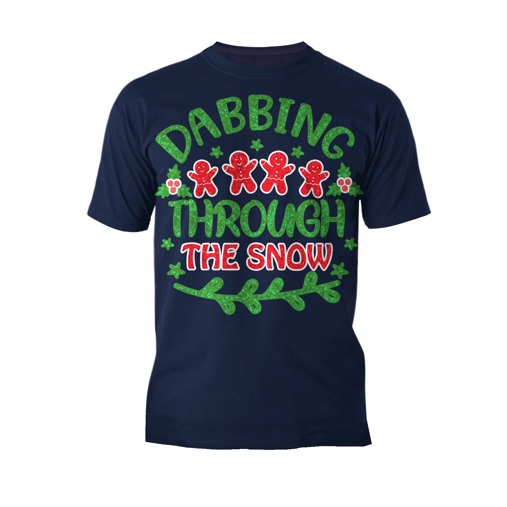 Christmas Meme Dabbing Gingerbread Men Snow Lol Xmas Sparkle Men's T-Shirt