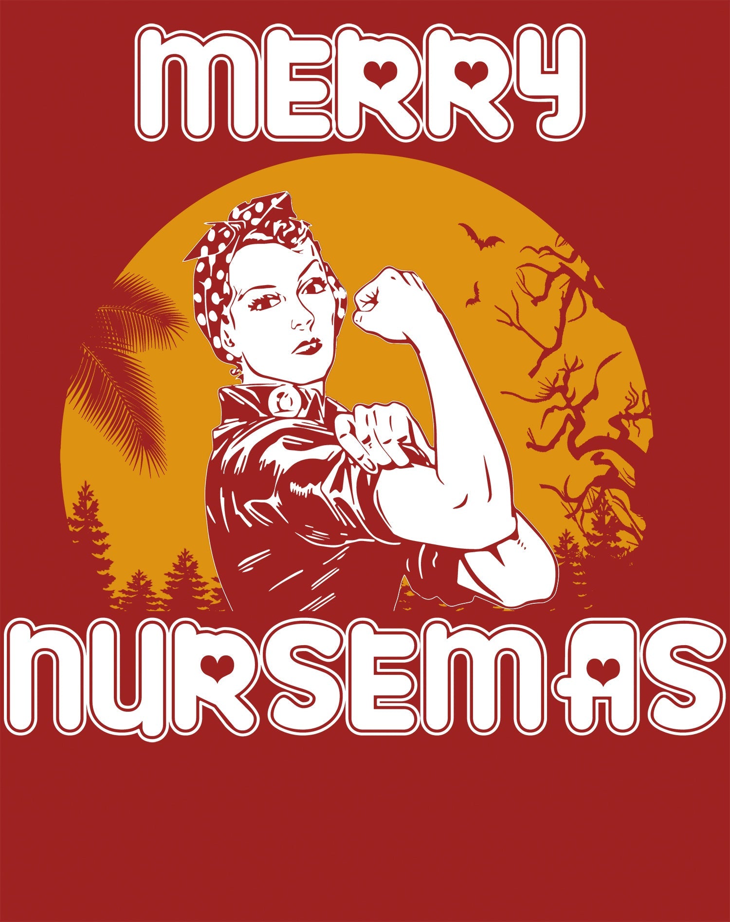 Christmas Nurse Merry Nursemas Meme Girl Power Empowerment Women's T-Shirt