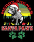 Christmas Pug Lover Merry Pugmas Santa Paws Fun Xmas Sparkle Women's T-Shirt