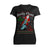 Christmas Santa Claus Is Coming To Town Xmas Sparkle Biker Women's T-Shirt