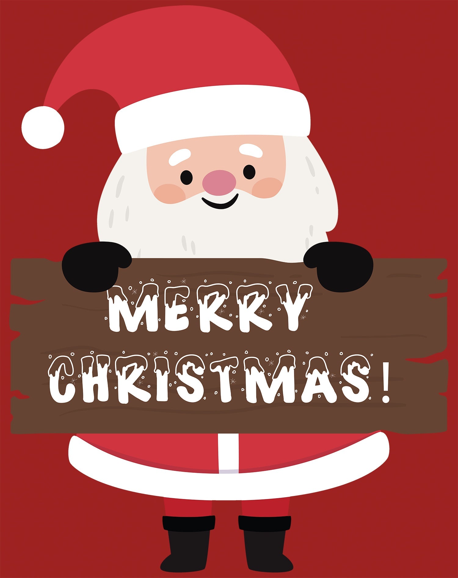 Christmas Santa Merry Xmas Joy Cute Fun Matching Family Youth T-Shirt