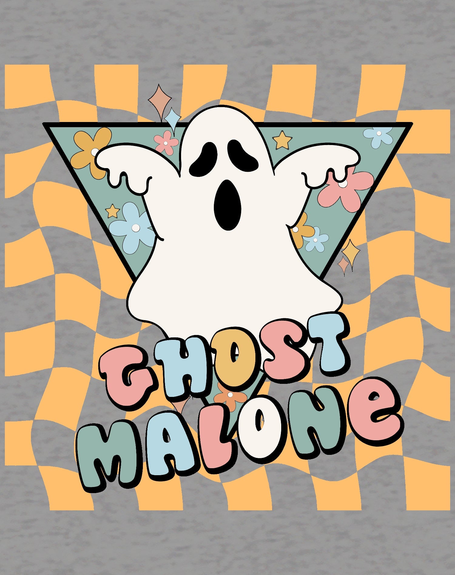 Halloween Cute Ghost Malone Parody Post Cool Hip Hop Joke Official Women's T-shirt