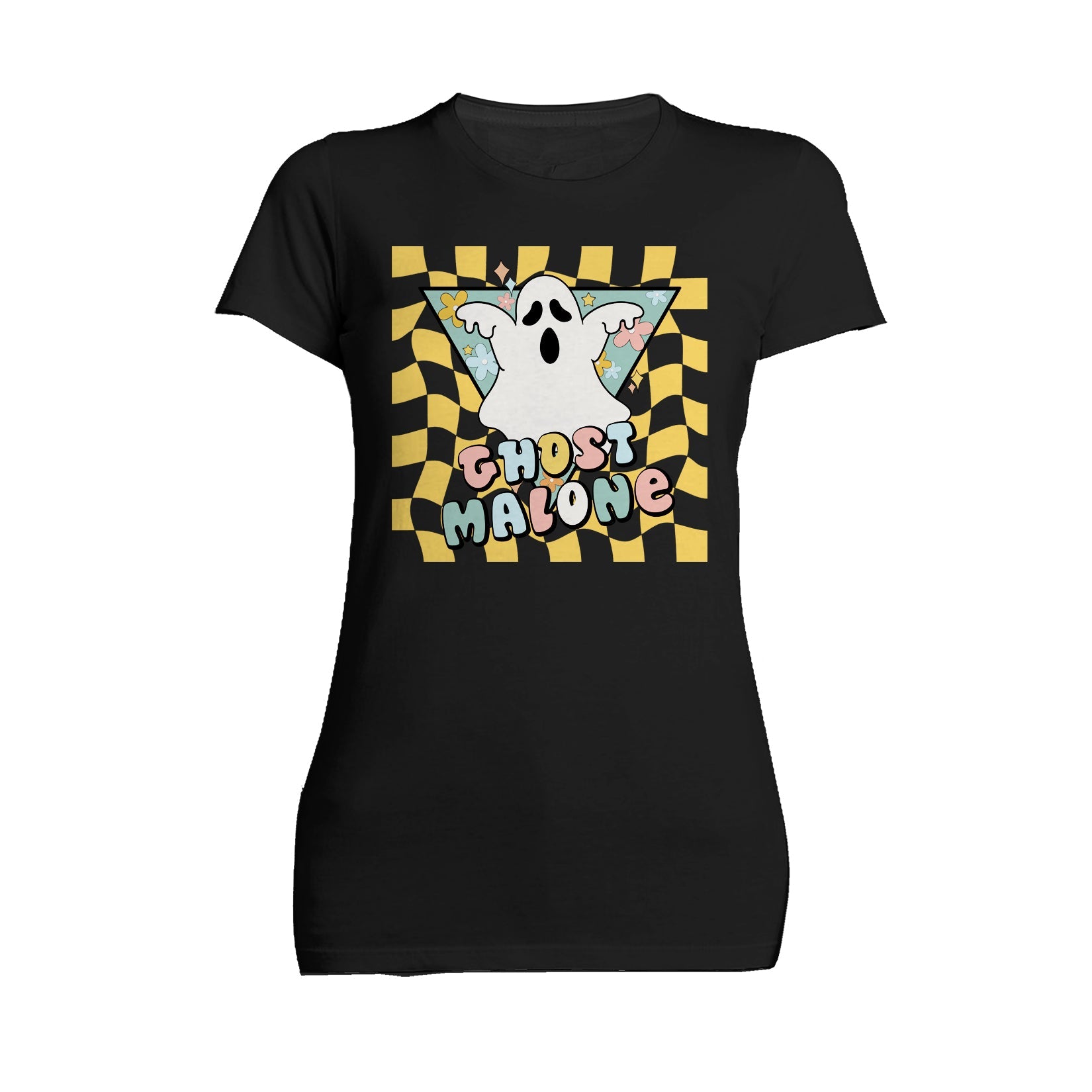 Halloween Cute Ghost Malone Parody Post Cool Hip Hop Joke Official Women's T-shirt