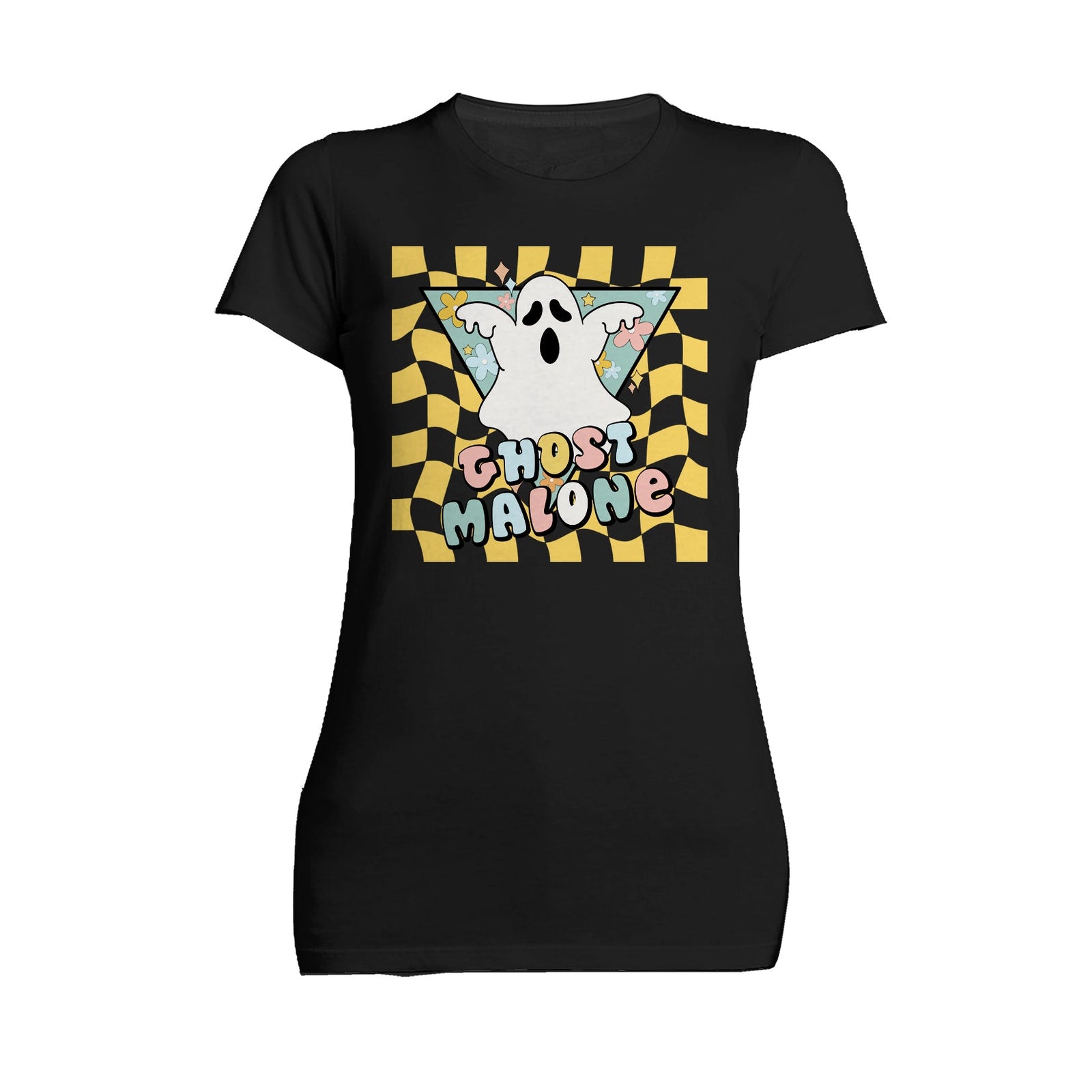 Halloween Cute Ghost Malone Parody Post Cool Hip Hop Joke Official Women's T-shirt