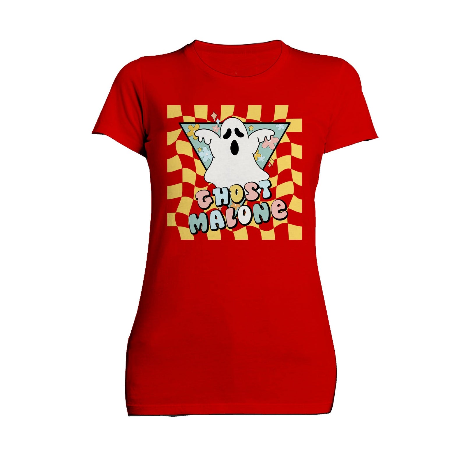 Halloween Cute Ghost Malone Parody Post Cool Hip Hop Joke Official Women's T-shirt