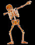 Halloween Day Of The Dead Dabbing Skeleton Bling Stencil Official Youth T-shirt