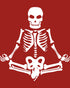 Halloween Day Of The Dead Namaste Lotus Skeleton Stencil Official Youth T-shirt