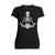 Halloween Day Of The Dead Namaste Lotus Skeleton Stencil Official Women's T-shirt