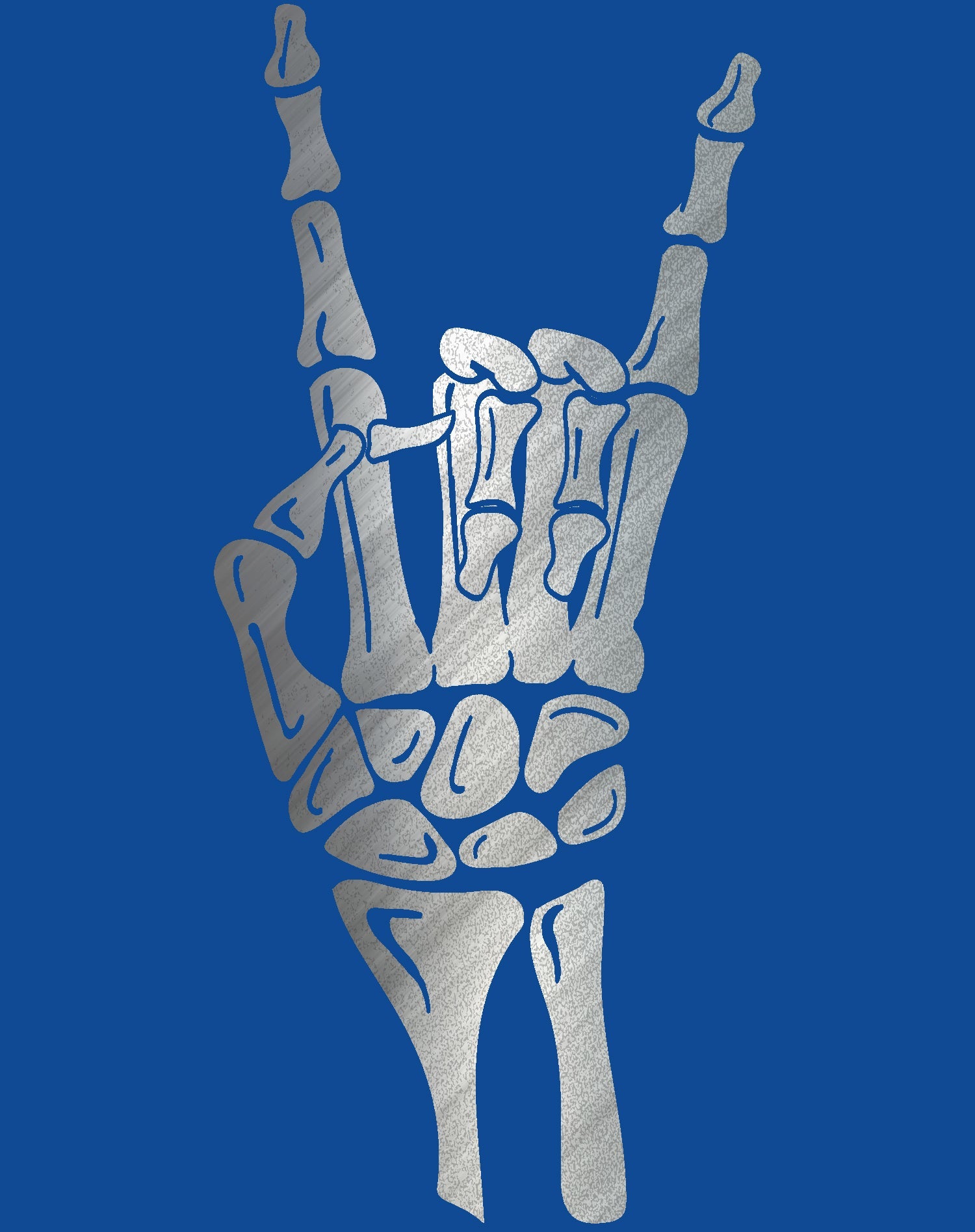 Halloween Day Of The Dead Occult Metal Horns Sign Skeleton Official Women's T-shirt