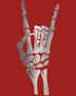 Halloween Day Of The Dead Occult Metal Horns Sign Skeleton Official Youth T-shirt