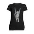 Halloween Day Of The Dead Occult Metal Horns Sign Skeleton Official Women's T-shirt