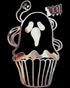 Halloween Horror Cupcake Ghost Boo Graffiti Stencil Art Cool Official Women's T-shirt