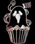 Halloween Horror Cupcake Ghost Boo Graffiti Stencil Art Cool Official Youth T-shirt