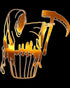 Halloween Horror Cupcake Grim Reaper Graffiti Stencil Art Official Women's T-shirt