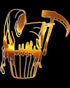 Halloween Horror Cupcake Grim Reaper Graffiti Stencil Art Official Youth T-shirt