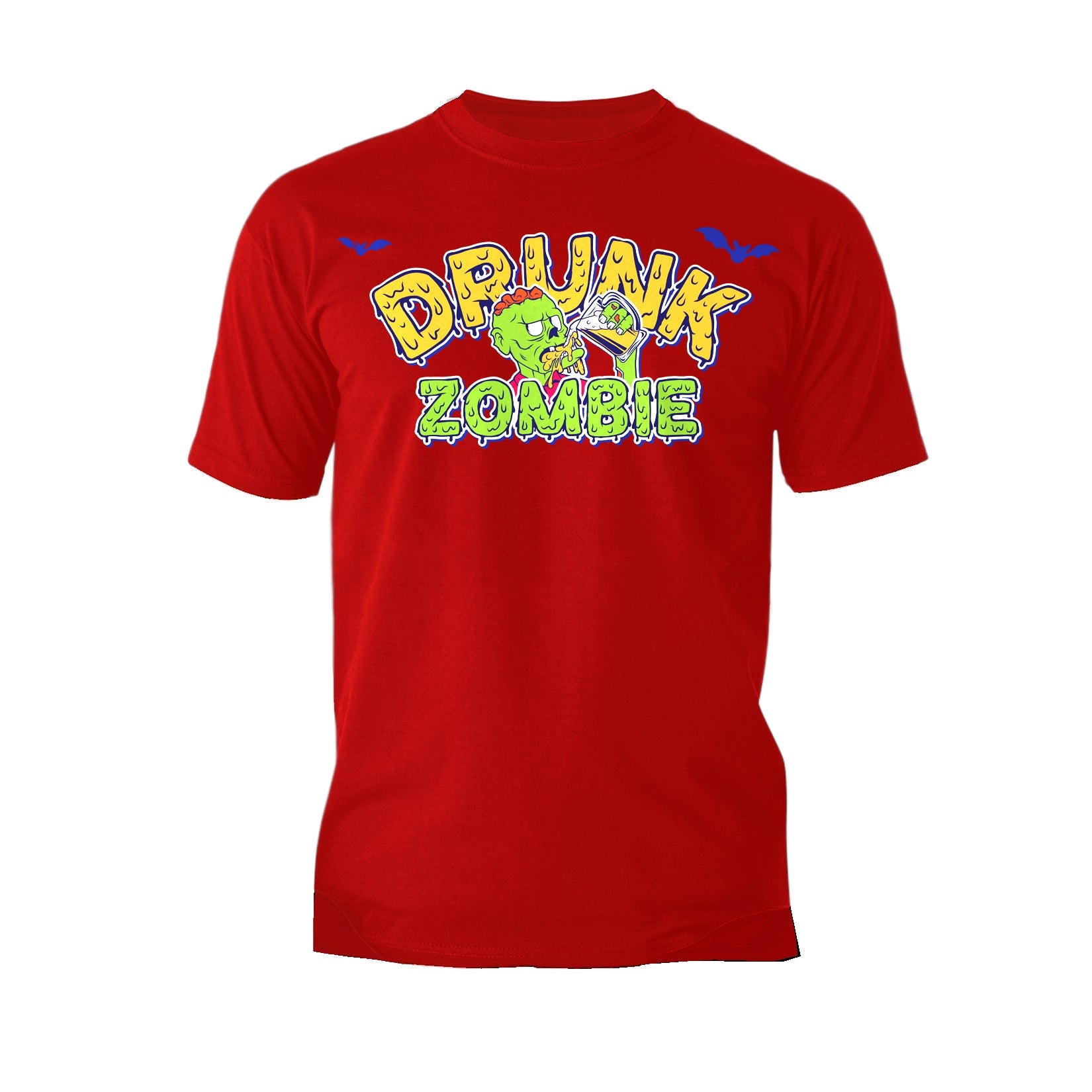 Halloween Horror Drunk Zombie Beer Booze Funny Comic Gag Official Men's T-shirt