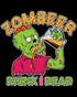 Halloween Horror Drunk Zombie Zombeer Drink Or Dead Beer Official Women's T-shirt
