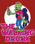 Halloween Horror The Walking Drunk Booze Funny Comic Gag Official Men's T-shirt