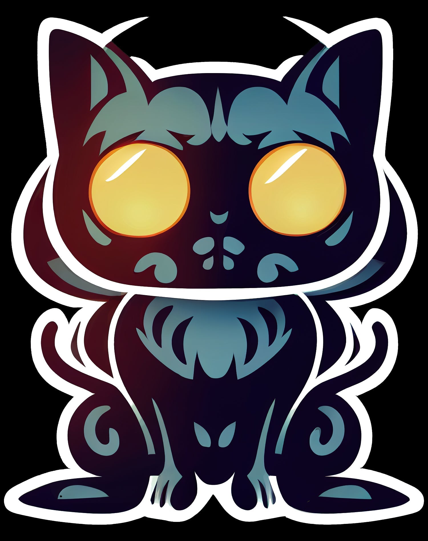 Halloween Horror Zombie Monster  Cat Festival Rave Art Official Women's T-shirt