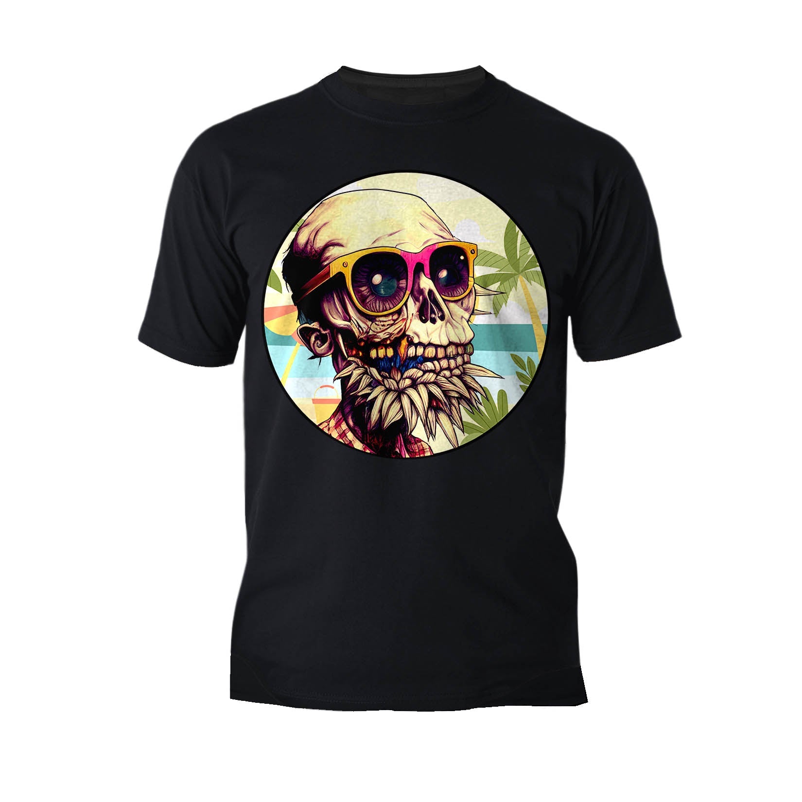 Halloween Horror Zombie Monster Cool Festival Beach Party Official Men's T-shirt
