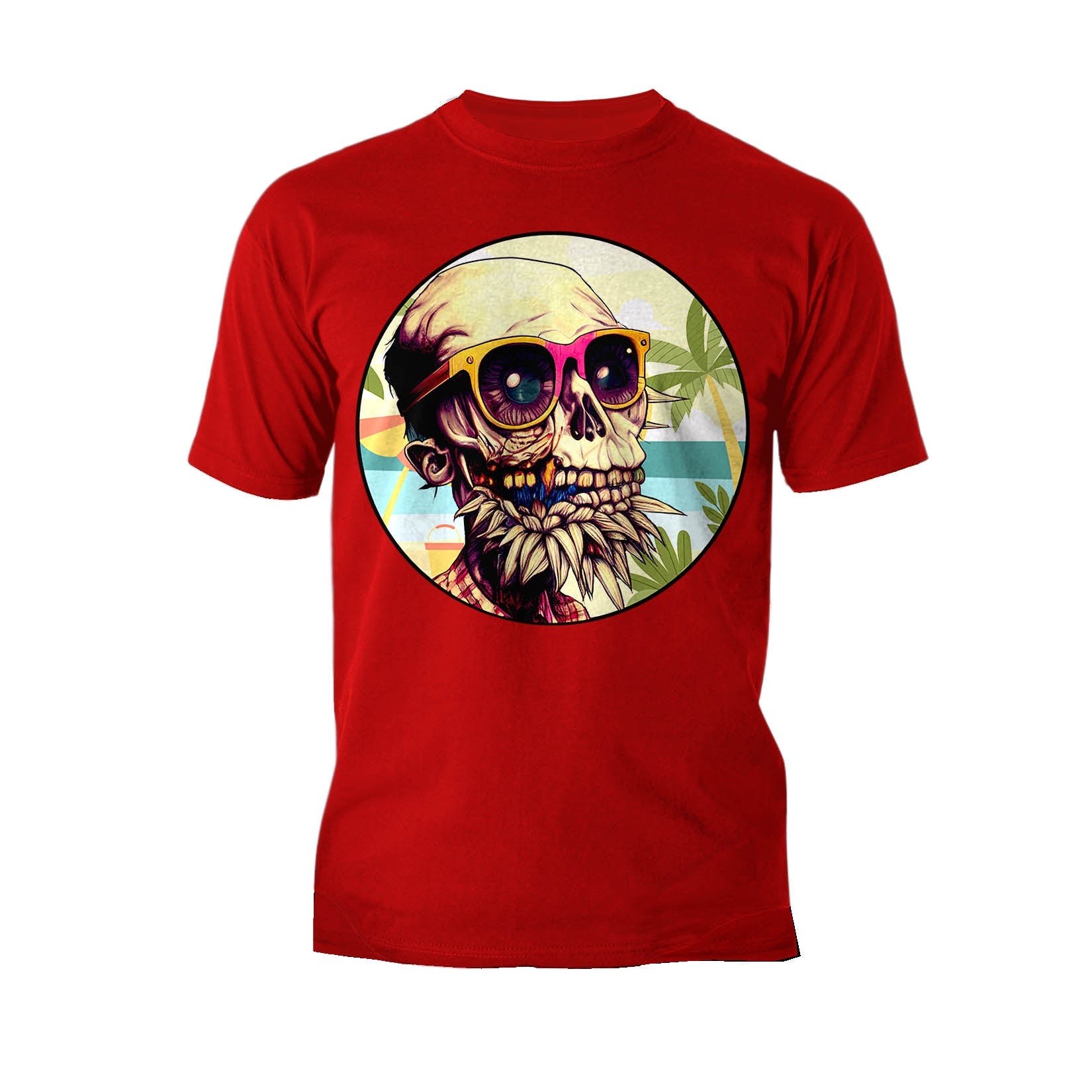 Halloween Horror Zombie Monster Cool Festival Beach Party Official Men's T-shirt
