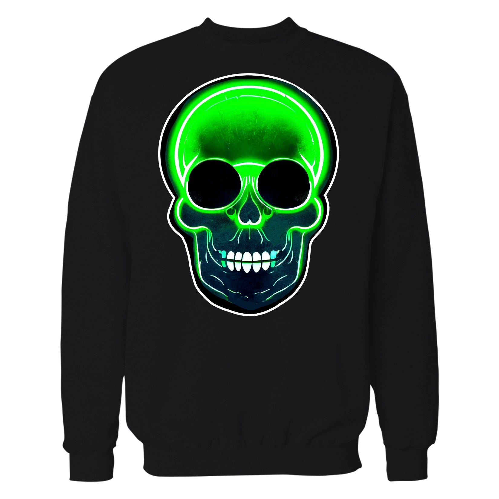 Halloween Horror Zombie Monster Skull Festival Techno Party Unisex Sweatshirt
