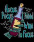 Halloween Occult Hocus Pocus I Need Wine To Focus Official Men's T-shirt