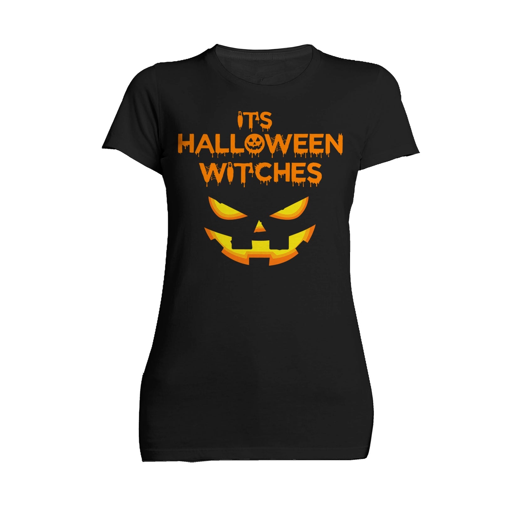 Halloween Occult Witches Pumpkin Face Meme Edgy Slogan Lol Official Women's T-shirt