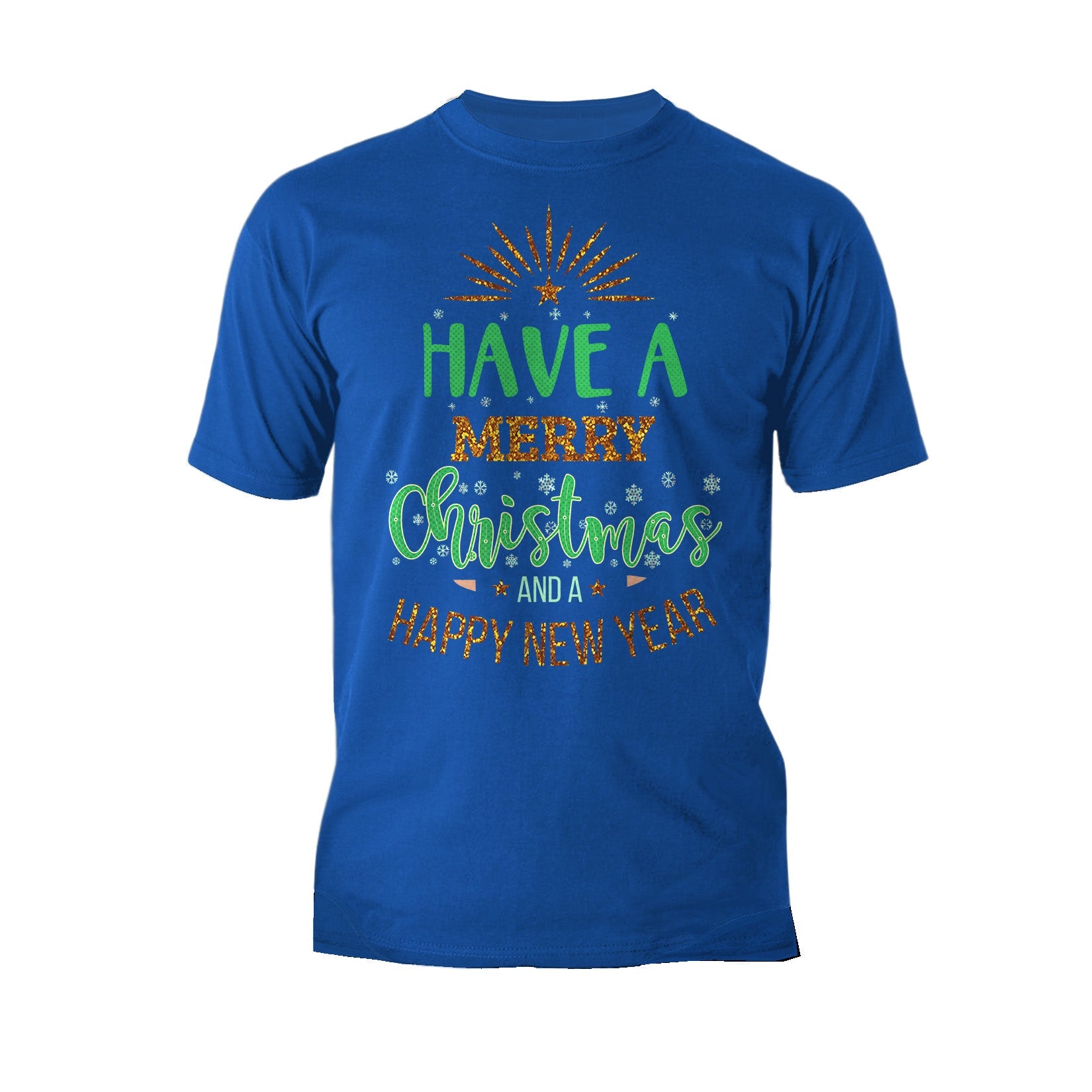 NYE Merry Christmas Sparkle Happy New Year Eve Xmas Party Men's T-Shirt