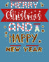 NYE Merry Christmas Stripes Happy New Year Sparkle Party Women's T-Shirt