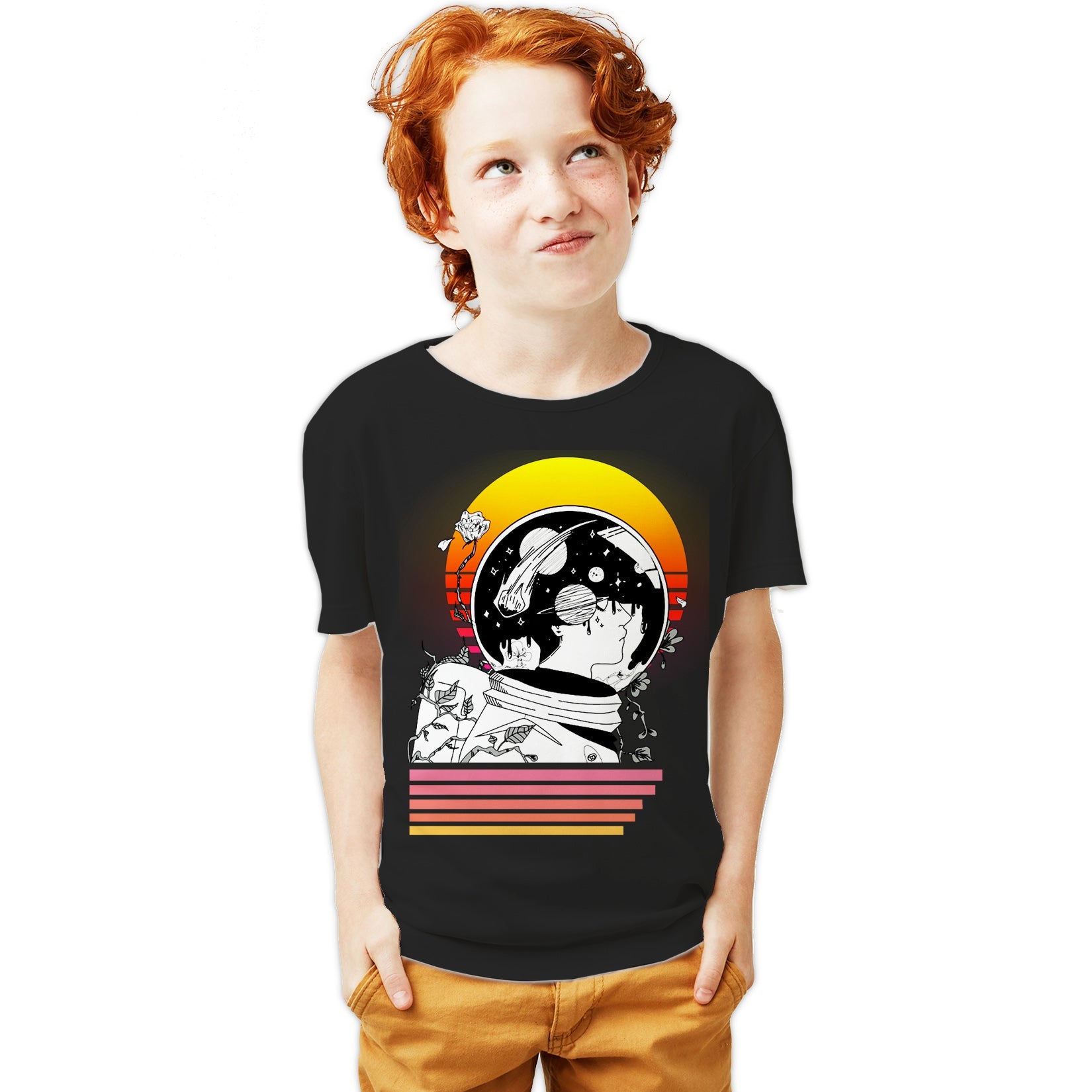 Science Space Astronaut Anime Retro Vintage Comic Nerd Geek Official Youth T-shirt