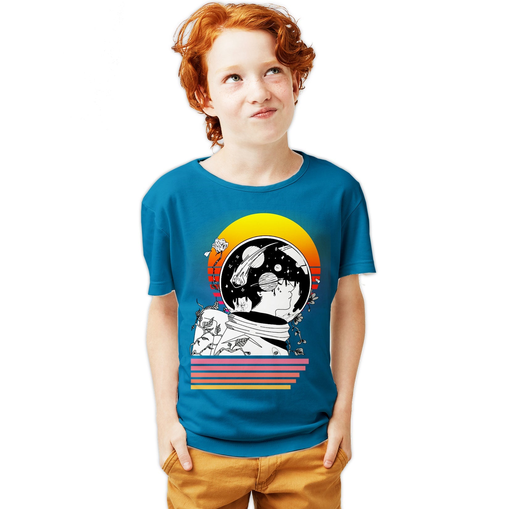 Science Space Astronaut Anime Retro Vintage Comic Nerd Geek Official Youth T-shirt