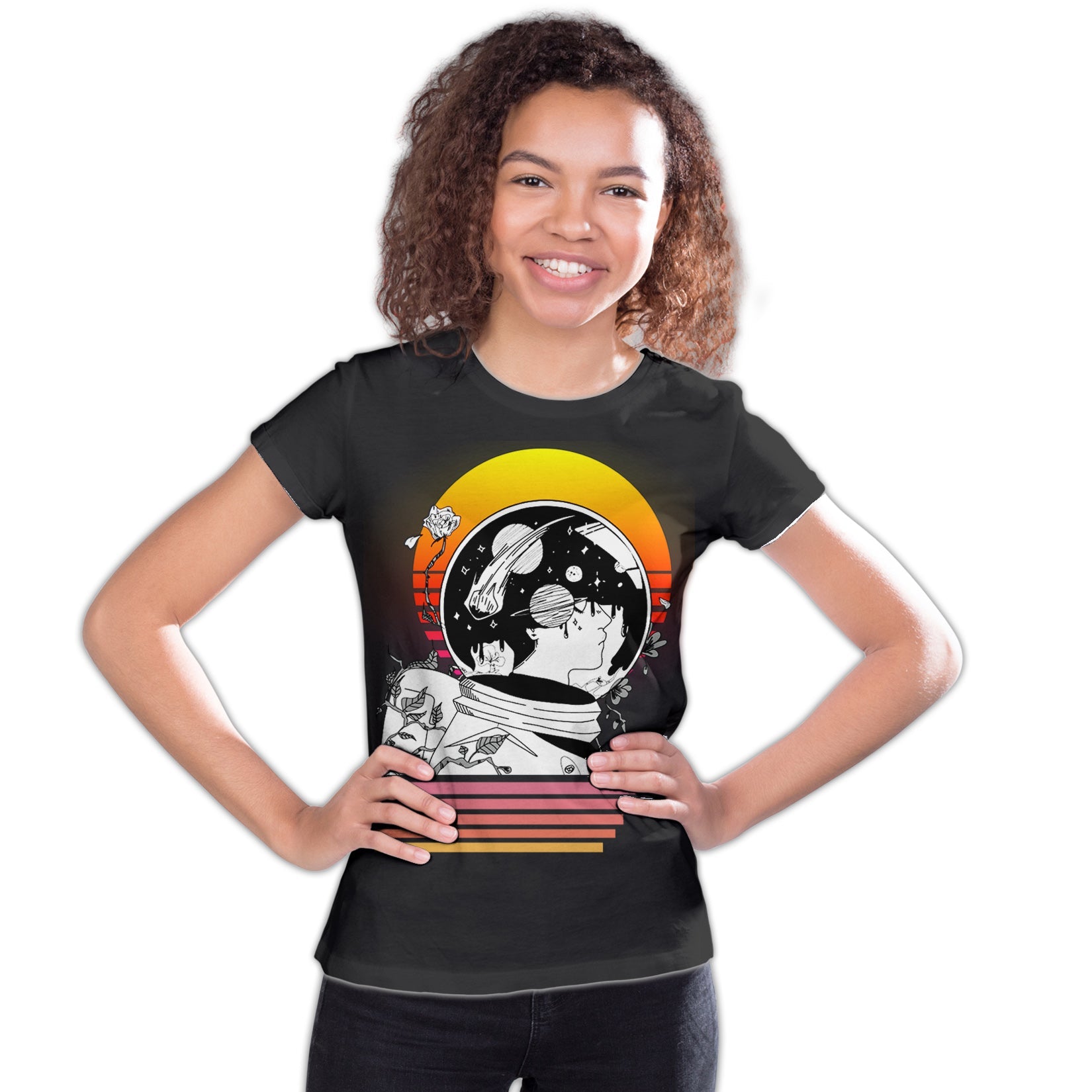 Science Space Astronaut Anime Retro Vintage Comic Nerd Geek Official Youth T-shirt