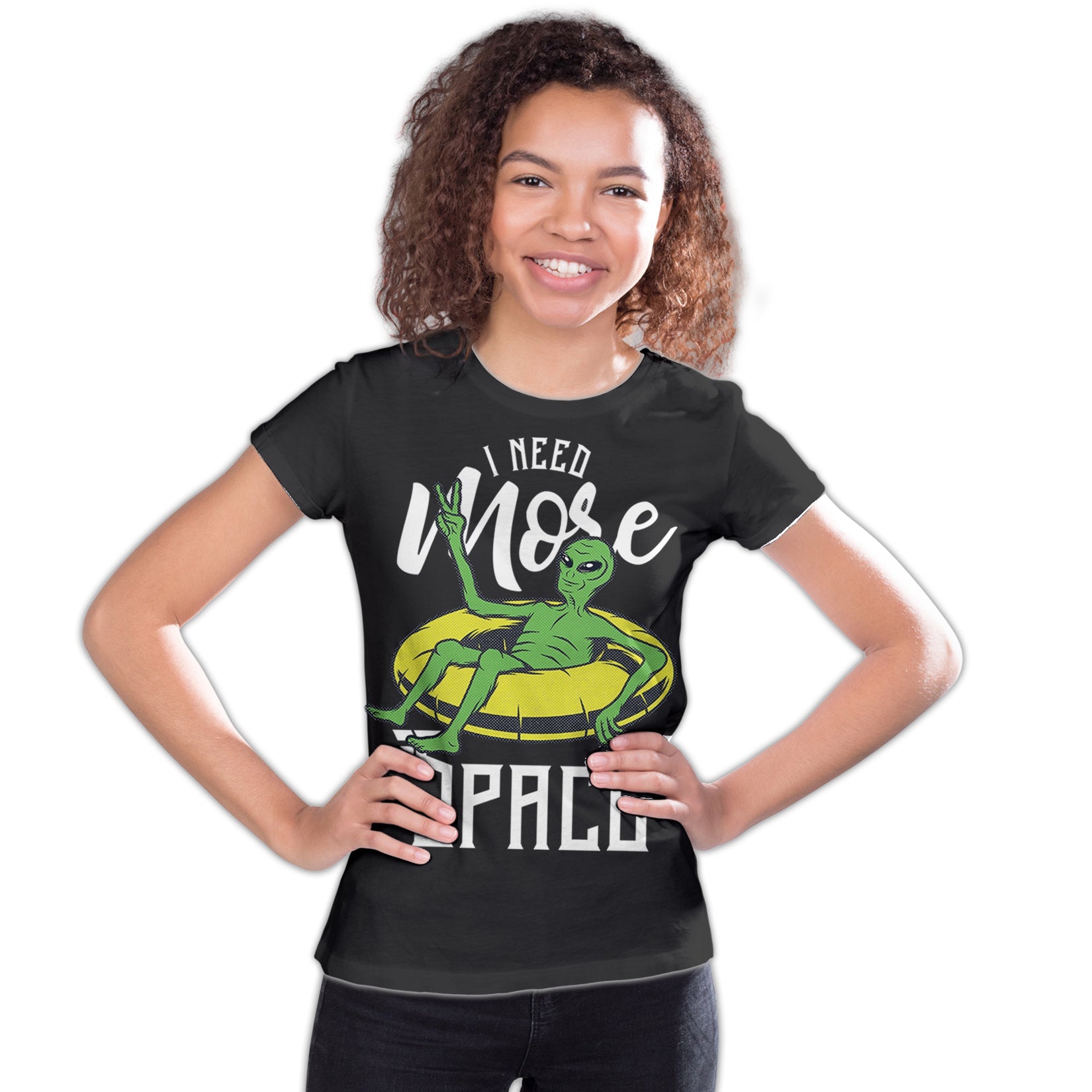 Science Space I Need More Alien X Parody Nerd Geek Chic Lol Official Youth T-shirt