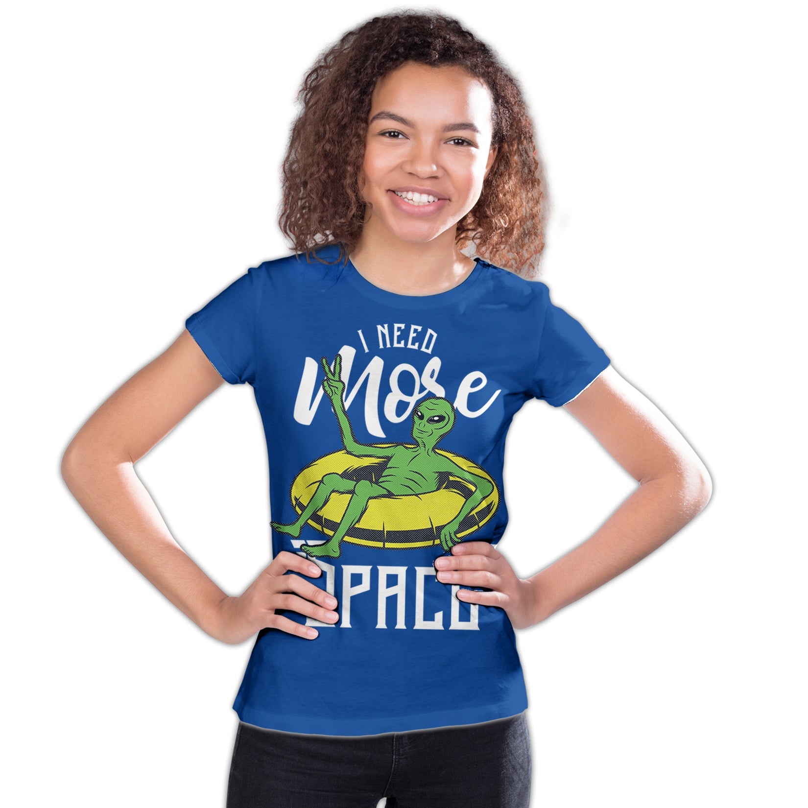 Science Space I Need More Alien X Parody Nerd Geek Chic Lol Official Youth T-shirt
