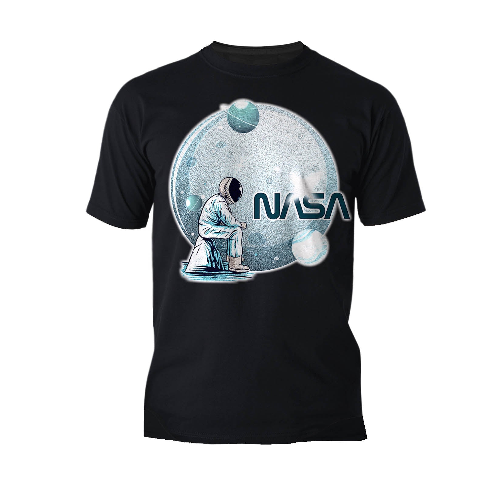 Science Space NASA Astronaut Moon Rock Star Nerd Geek Chic Official Men's T-shirt