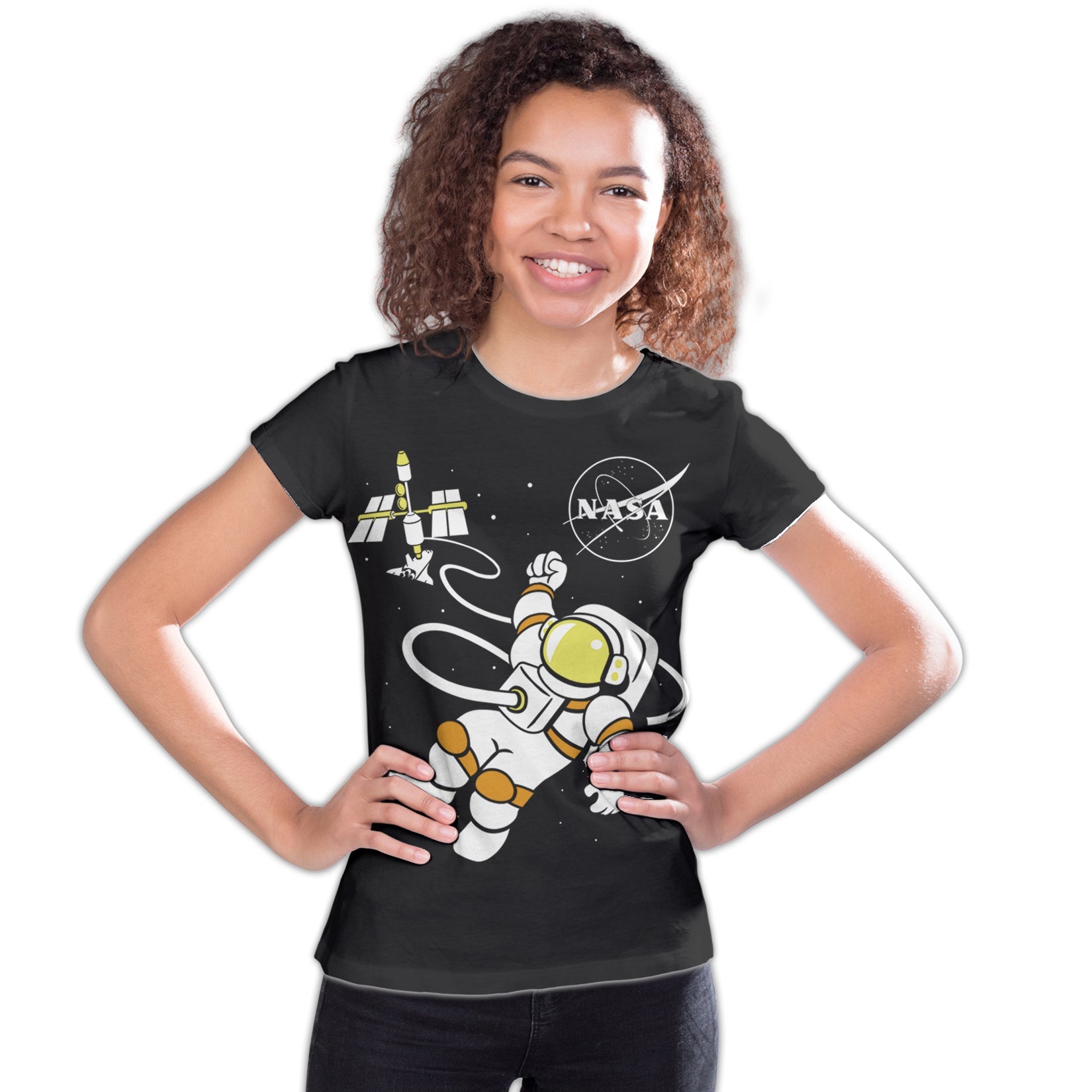Science Space NASA Astronaut Shuttle Rocket Nerd Geek Chic Official Youth T-shirt
