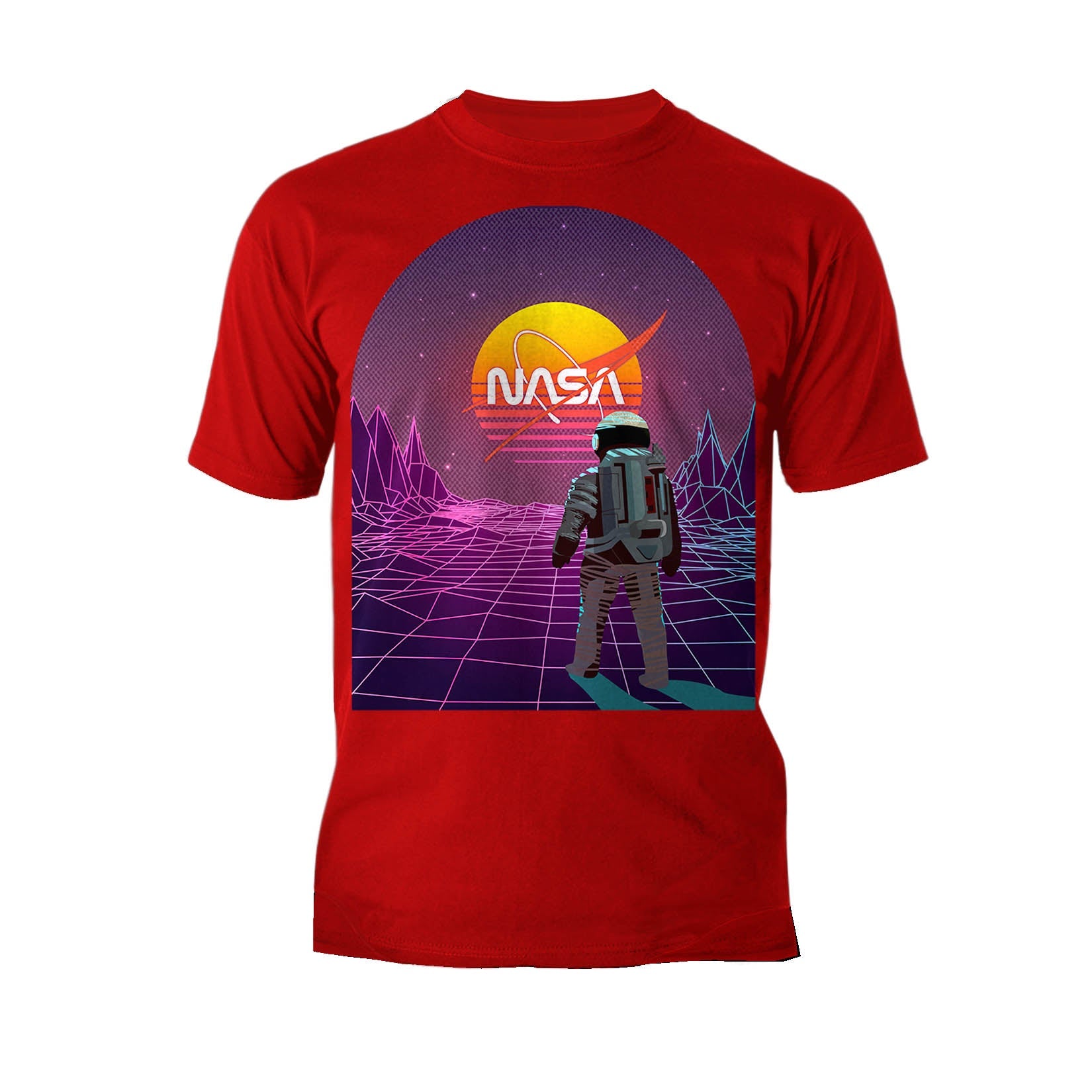 Science Space NASA Astronaut Synthwave Retro 80s Nerd Geek Official Men's T-shirt