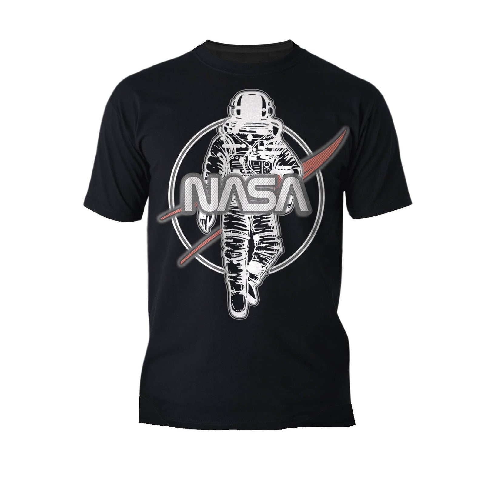 Science Space NASA Logo Retro 70s Astronaut Nerd Geek Chic Official Men's T-shirt