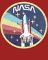 Science Space NASA Logo Rocket Retro Vintage Nerd Geek Chic Official Men's T-shirt