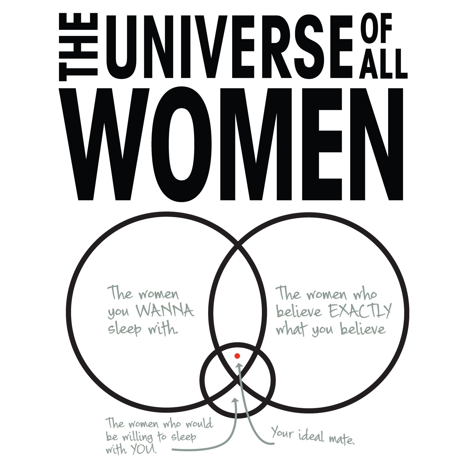 Big Bang Theory Graphic Women Universe Official Men's T-shirt ()