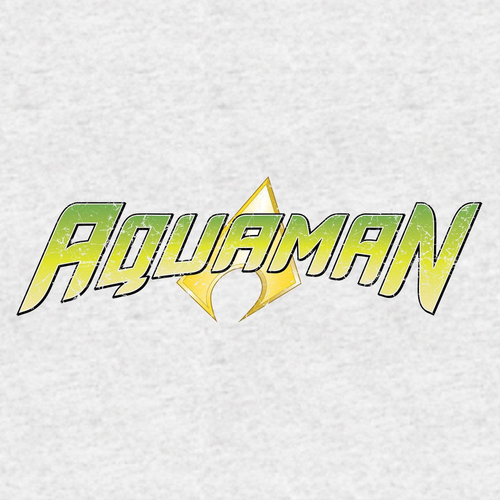 DC Comics Aquaman Distressed Logo Official Men's T-shirt ()