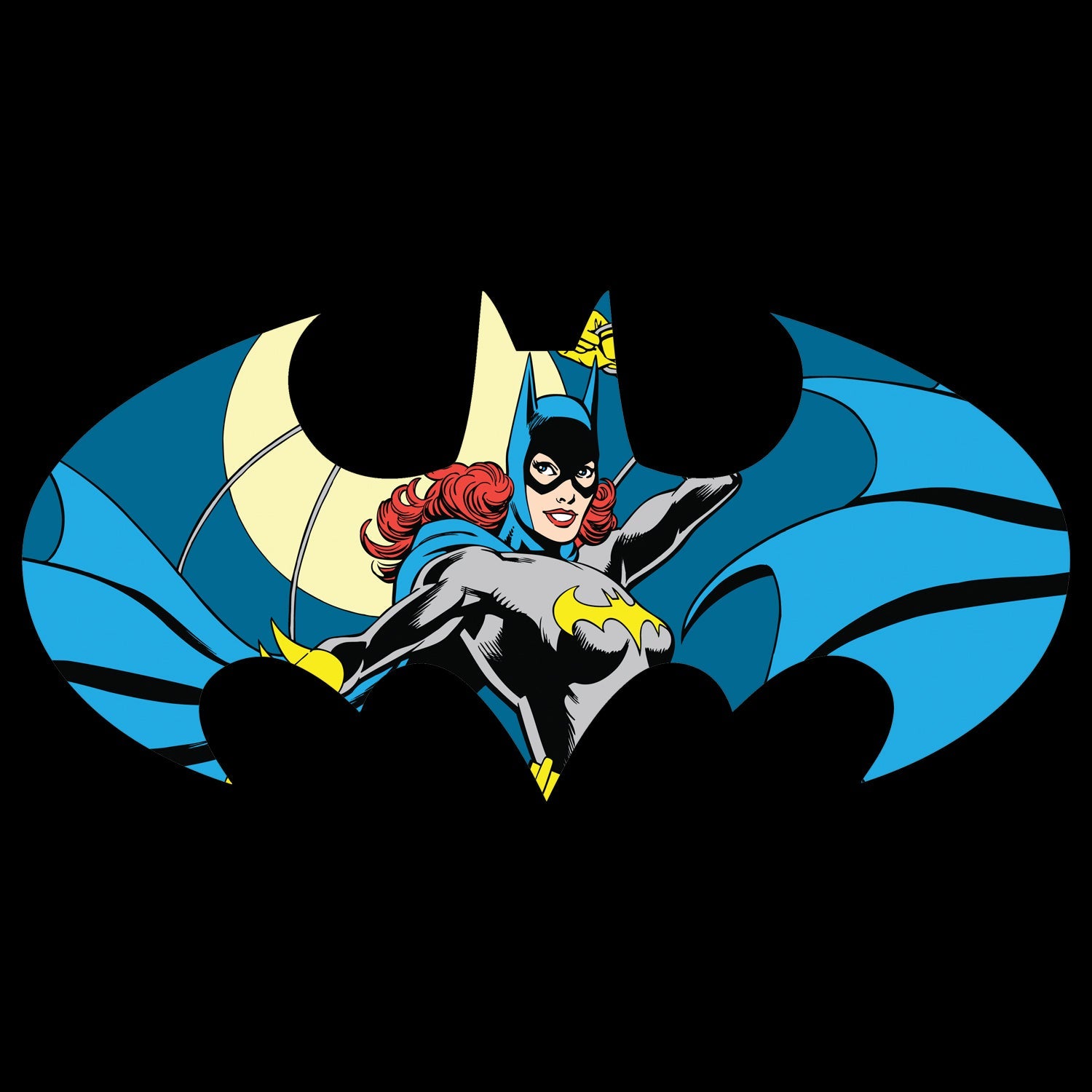 DC Comics Batgirl Logo Character Shield Official Women's T-shirt ()